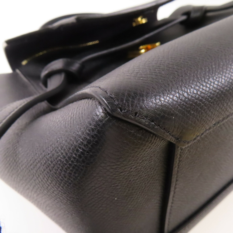 CELINE 牛皮皮革Pico Belt Bag金扣手挽肩背兩用袋-11