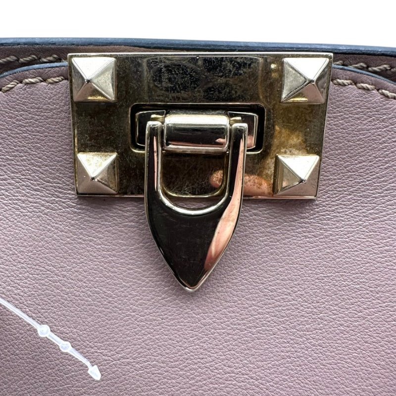 【美收精品】VALENTINO 奶茶色鉚釘包 A-922【隔月月中將轉賣至日本 上架期限30天】-7