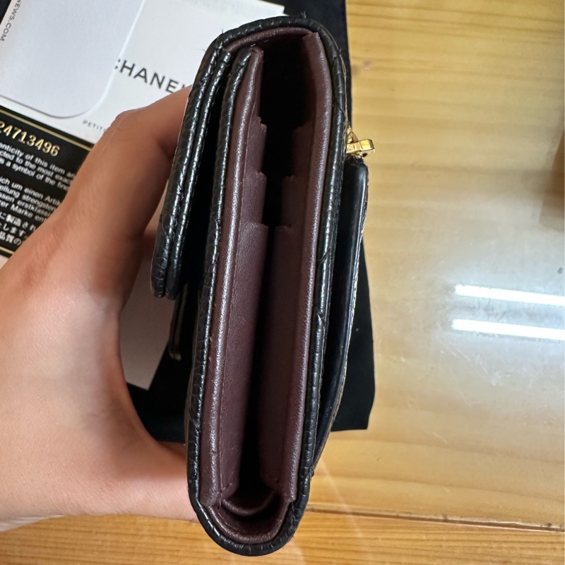 香奈兒短夾荔枝金扣-3