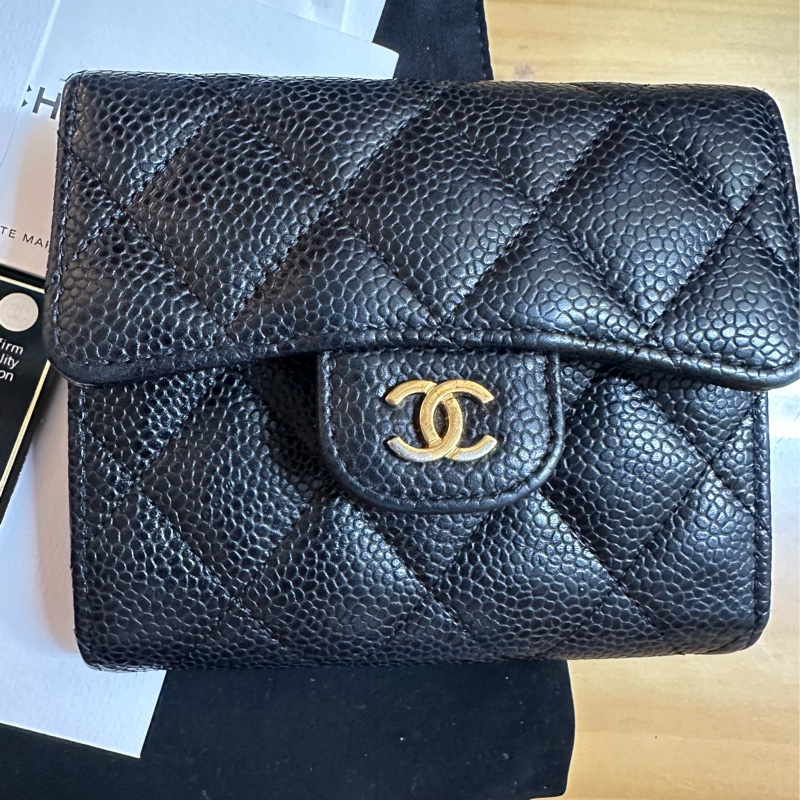 香奈兒短夾荔枝金扣-8