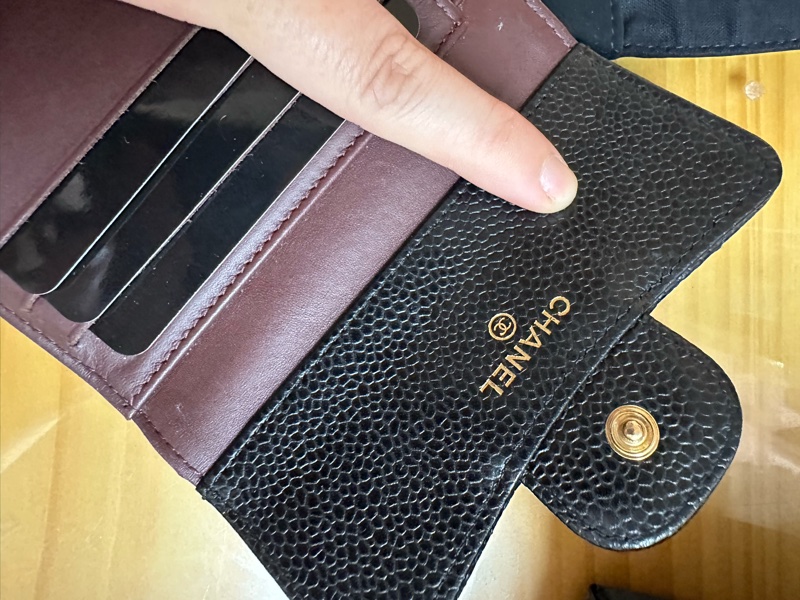 香奈兒短夾荔枝金扣-13