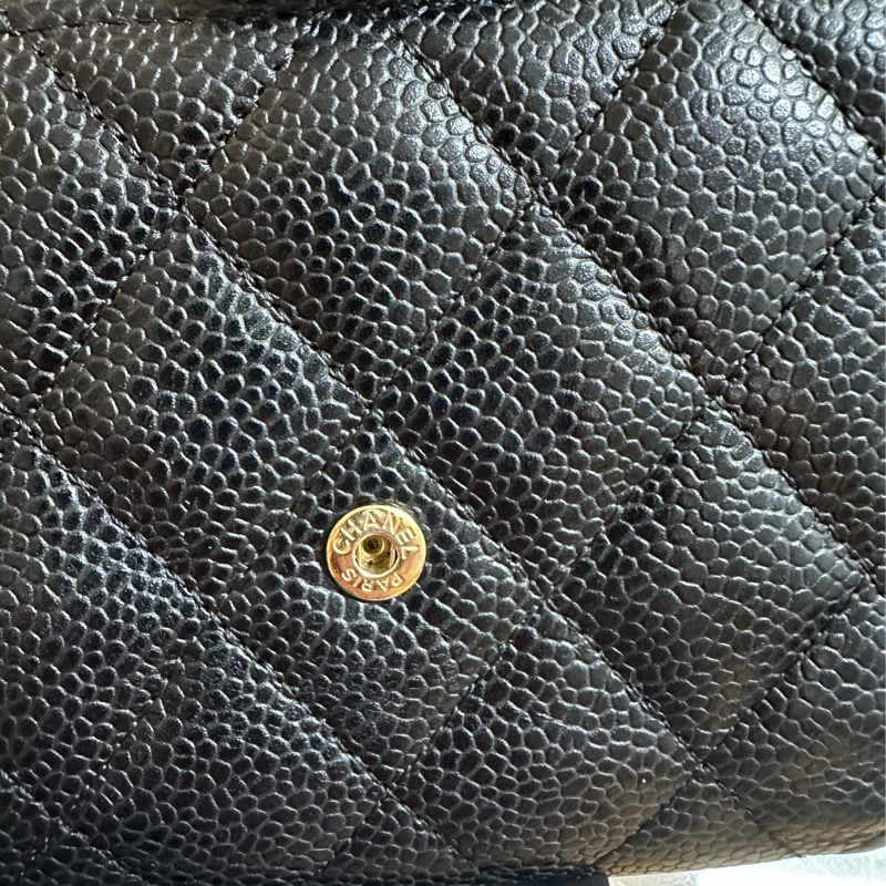 香奈兒短夾荔枝金扣-14