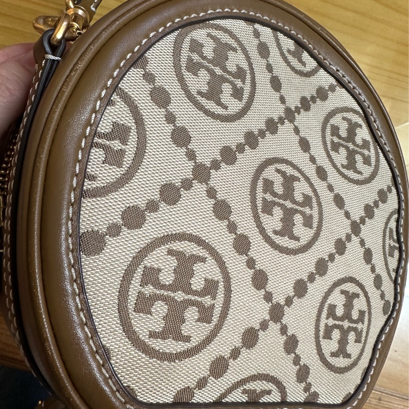 Tory Burch T Monogram 緹花圓餅包 單肩斜跨包-4
