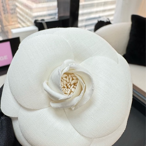 Chanel Vintage 1981-85 Silky White Camellia Brooch