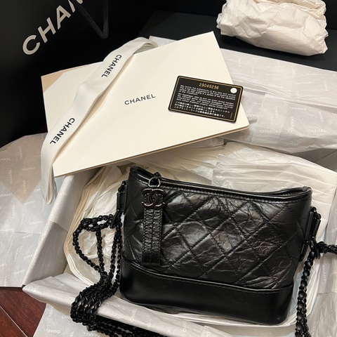 Chanel Gabrielle So black流浪包 小號