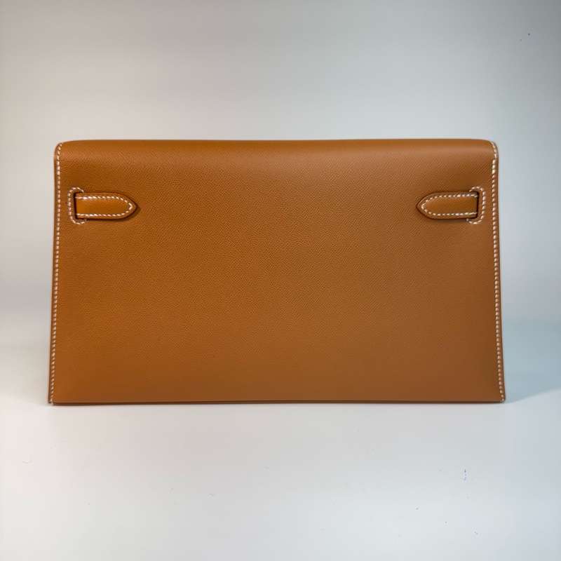 HERMÈS KELLY ELAN 37金棕色 金釦 MADAME皮-2