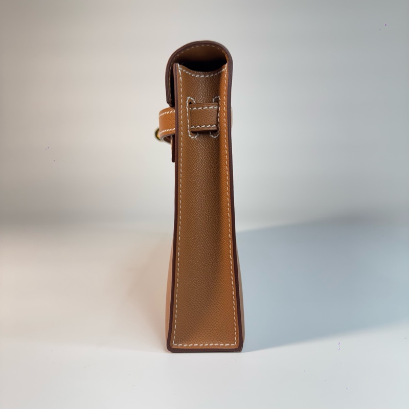 HERMÈS KELLY ELAN 37金棕色 金釦 MADAME皮-3
