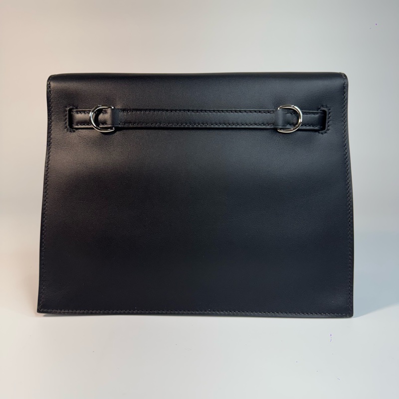 HERMÈS KELLY DANSE 89黑 銀釦 JONATHAN皮-2