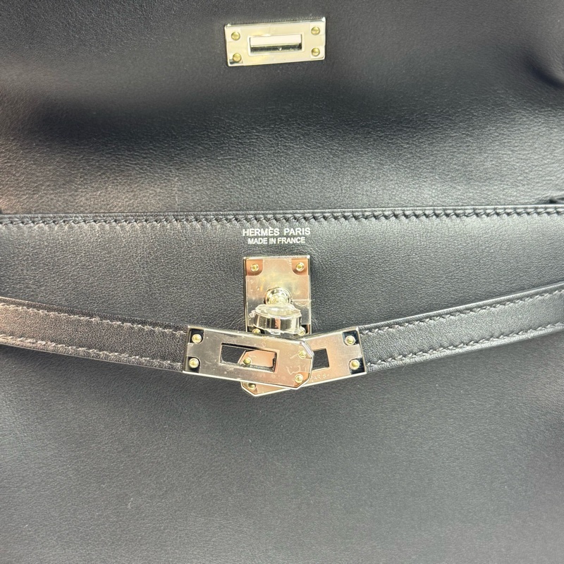 HERMÈS KELLY DANSE 89黑 銀釦 JONATHAN皮-7