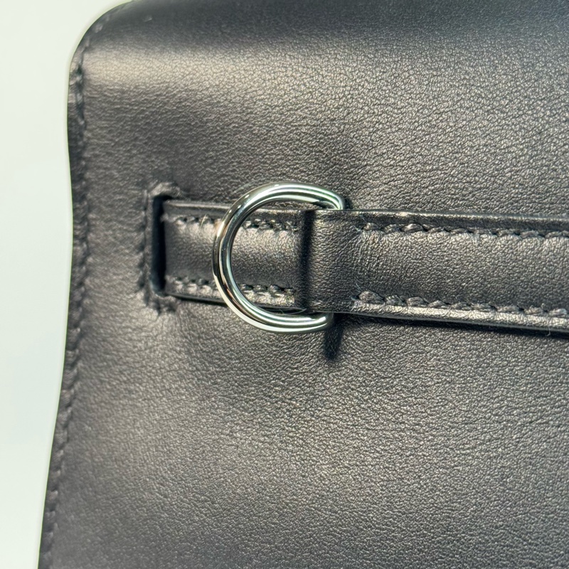 HERMÈS KELLY DANSE 89黑 銀釦 JONATHAN皮-8