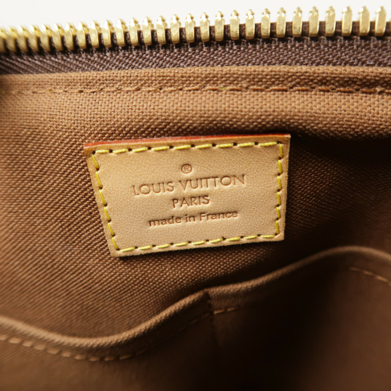 LOUIS VUITTON Monogram Palermo PM金扣手挽肩背兩用袋棕色-5