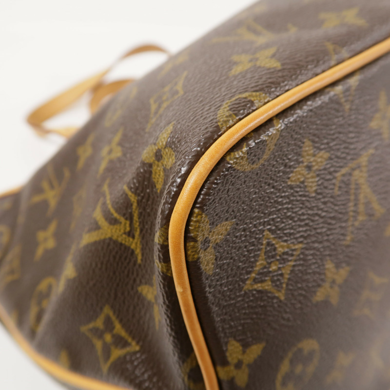 LOUIS VUITTON Monogram Palermo PM金扣手挽肩背兩用袋棕色-11