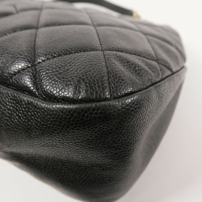 CHANEL 牛皮皮革Tote Bag金扣鏈帶肩背袋-10