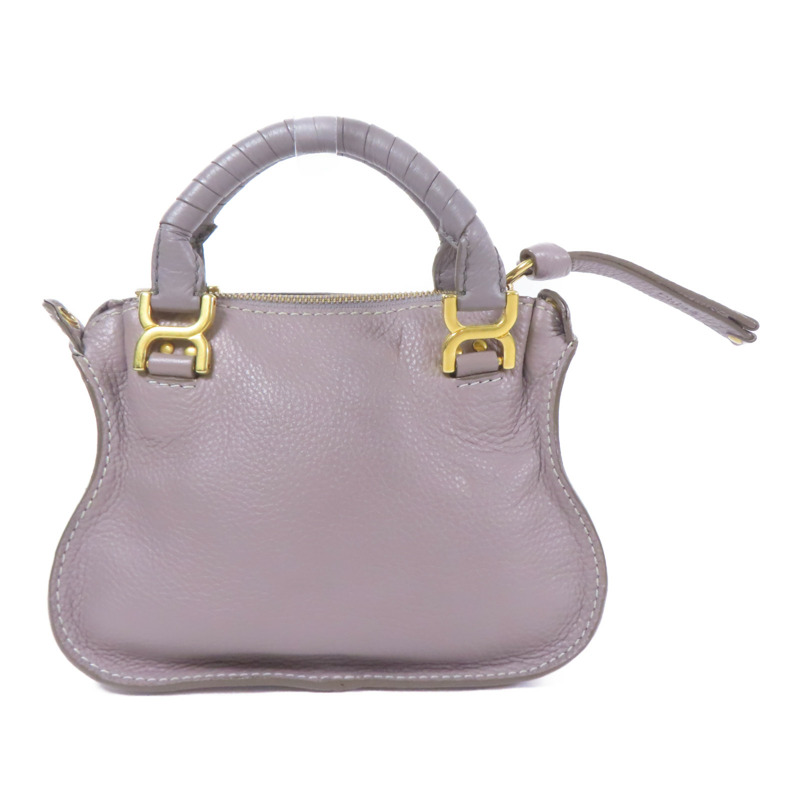 Chloe 牛皮皮革Mini Marcie金扣手挽肩背兩用袋-1
