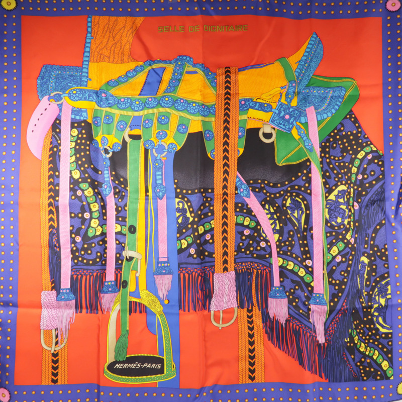 HERMES 絲質Scarf 90x90絲巾-0