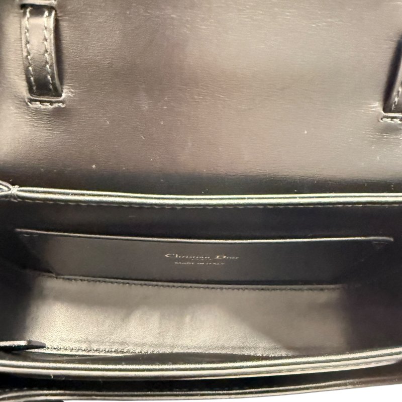 DIOR 黑金 黑色 小牛皮 蒙田 MONTAIGNE AVENUE MINI 手提肩背 2WAY 手提包-8