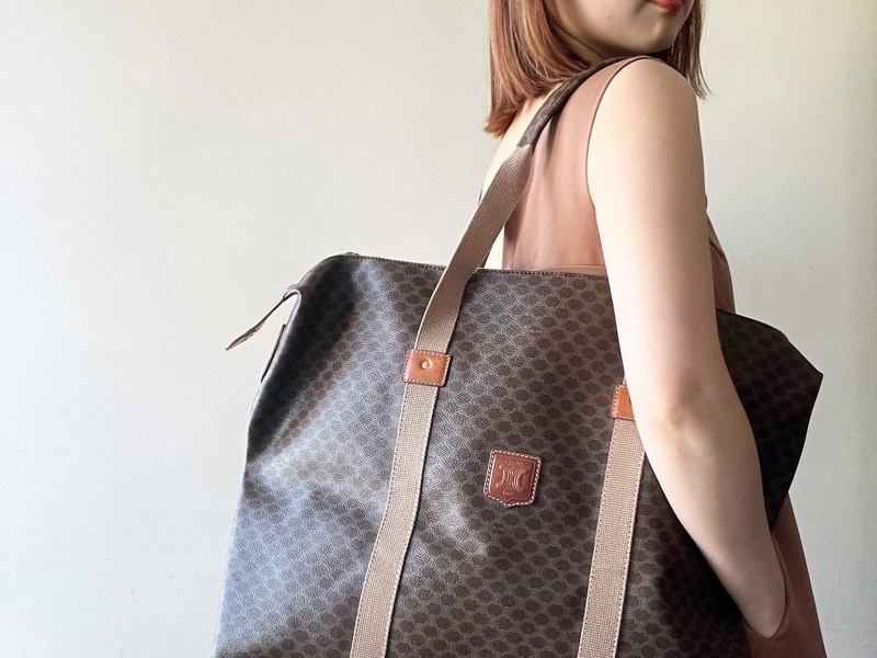 Celine 凱旋門老花 托特包 Tote 男女適用 旅行包-0