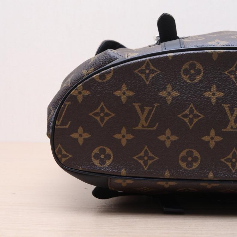 LOUIS VUITTON(路易威登) Christopher 雙肩包 老花 PVC 2016-3