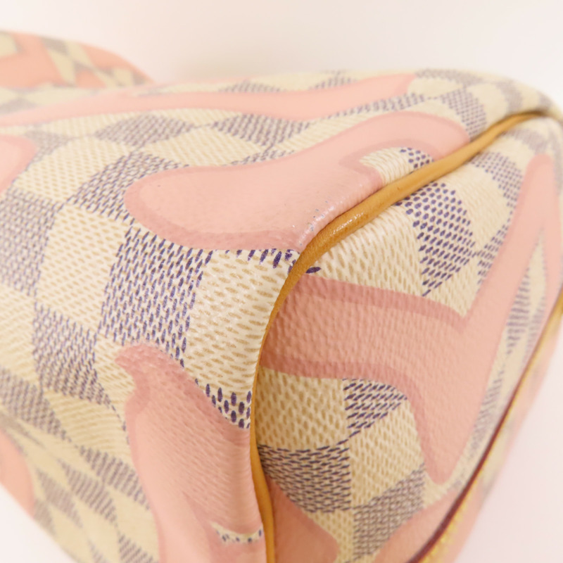 LOUIS VUITTON Damier Azur Tahitienne Speedy Bandouliere 30金扣手挽肩背兩用袋-11