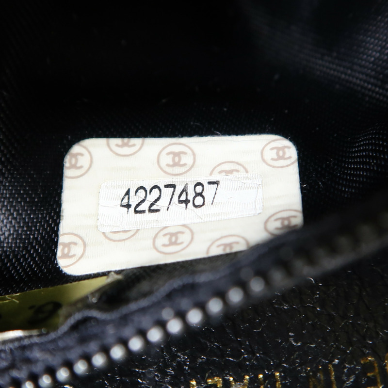 CHANEL 羊皮皮革Vintage Hand Bag金扣手挽袋-11