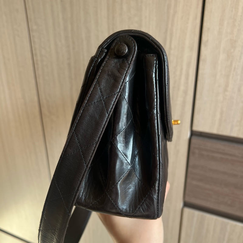 Chanel Classic Kelly 單肩包 中古 24K金 香奈兒 Vintage-6