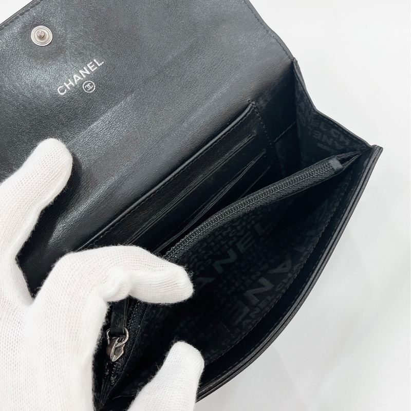 莉亞精品♡Chanel A30072 Matrasse中夾 二手-13