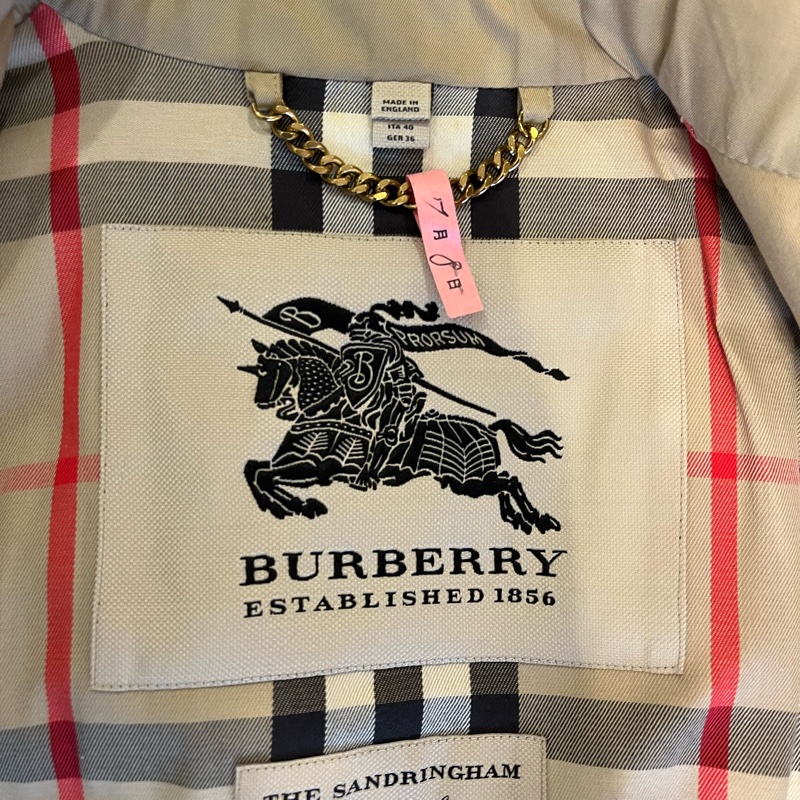 Burberry Trench 經典風衣外套 義大利尺碼40-9