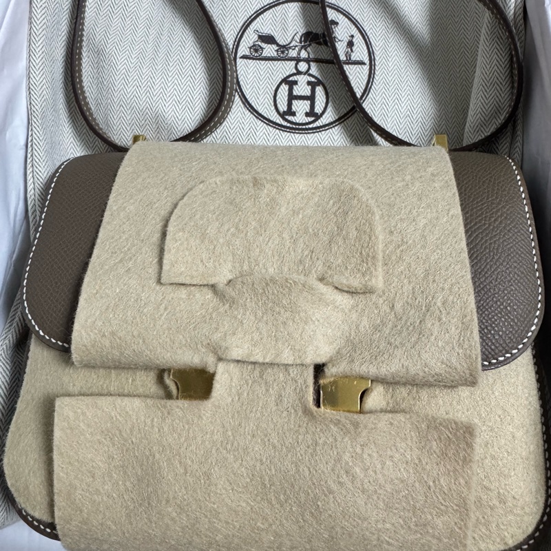 [保證全新正貨］熱搶2025 K刻大熱金剛色 愛馬仕 康康18 大象灰金扣 Hermes Mini Constance III (連鏡）-6