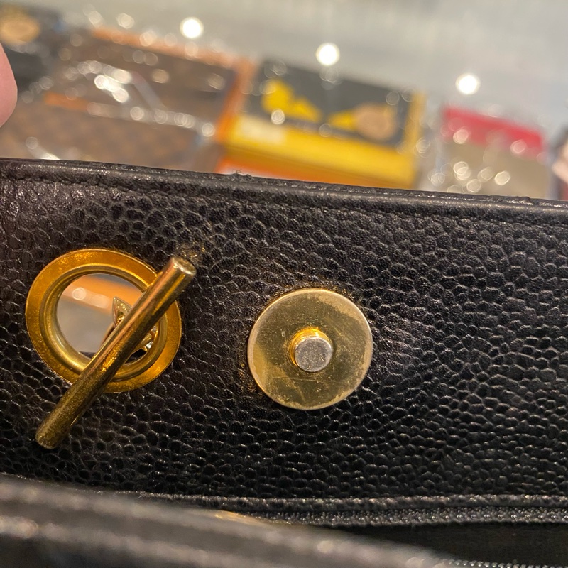 CHANEL 金球鏈條單肩包-10