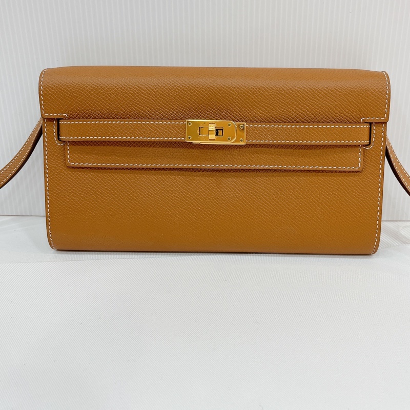 莉亞精品♡Hermes Kelly togo 金棕金 近新-1