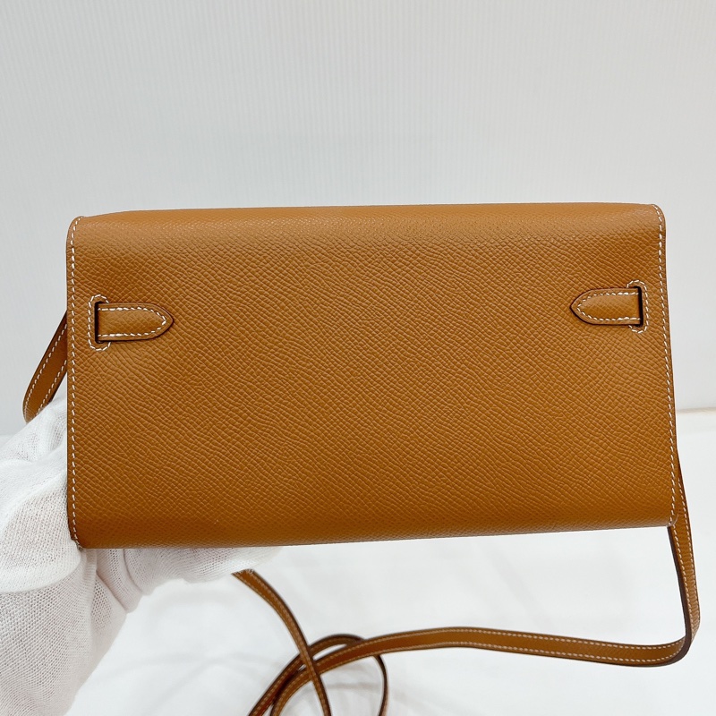 莉亞精品♡Hermes Kelly togo 金棕金 近新-2