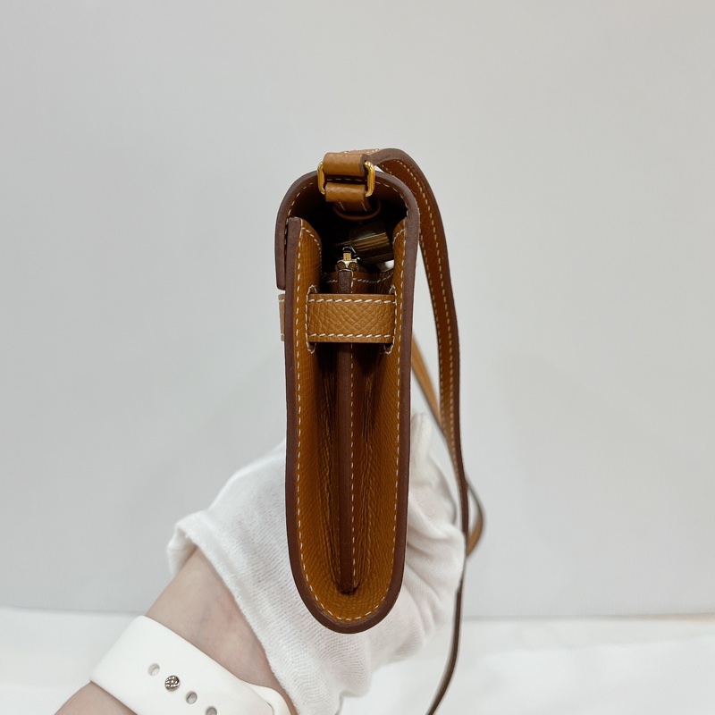 莉亞精品♡Hermes Kelly togo 金棕金 近新-4