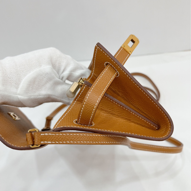 莉亞精品♡Hermes Kelly togo 金棕金 近新-13