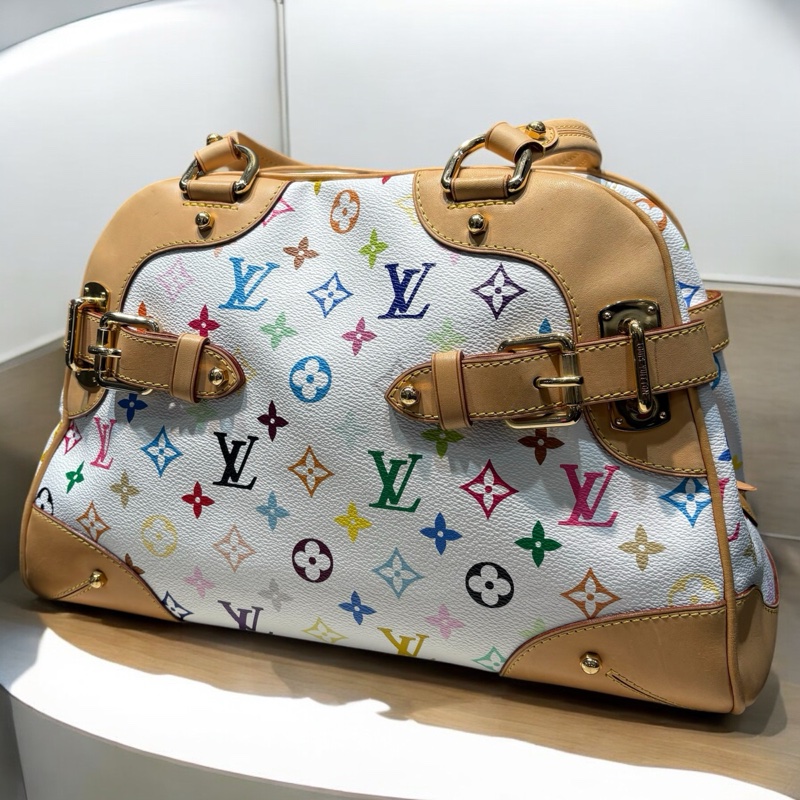 LV 白彩肩背包-3