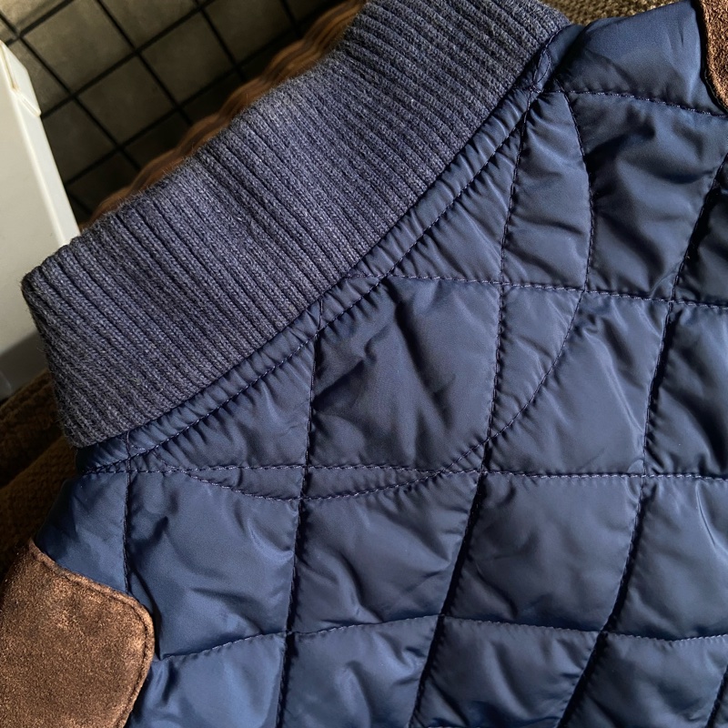 Ralph Lauren Sport 馬術風格深藍/麂皮滾邊外套-XS/80A-4