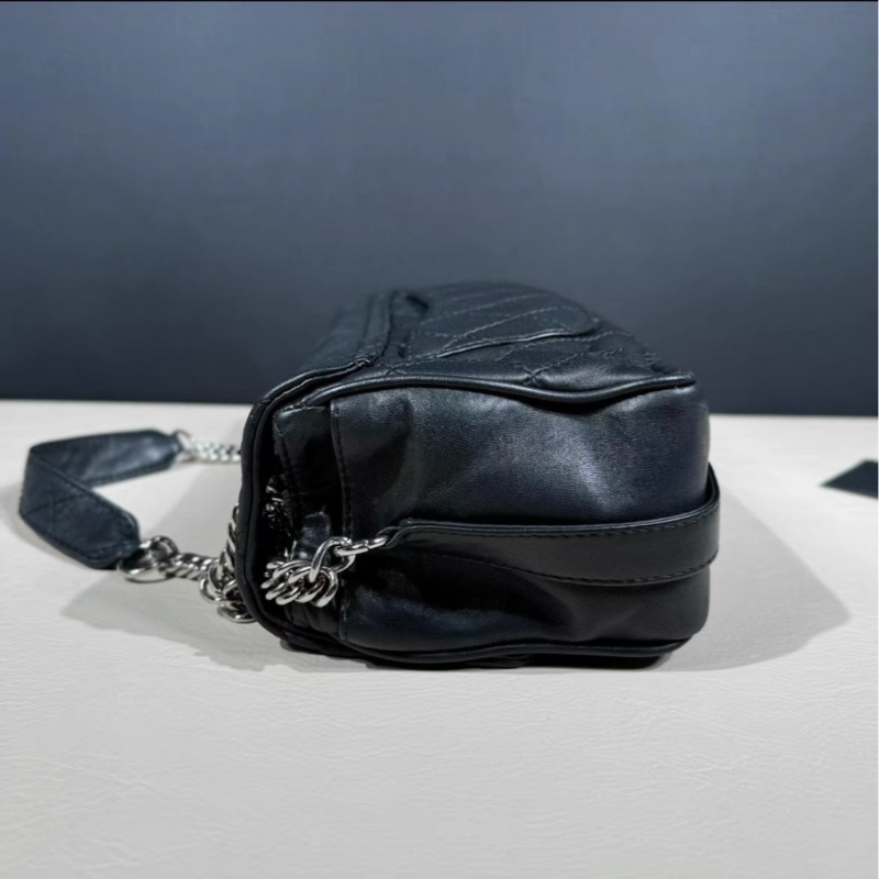 Chanel • Cf 30 愛丁堡系列 黑銀羊皮鏈條包-7