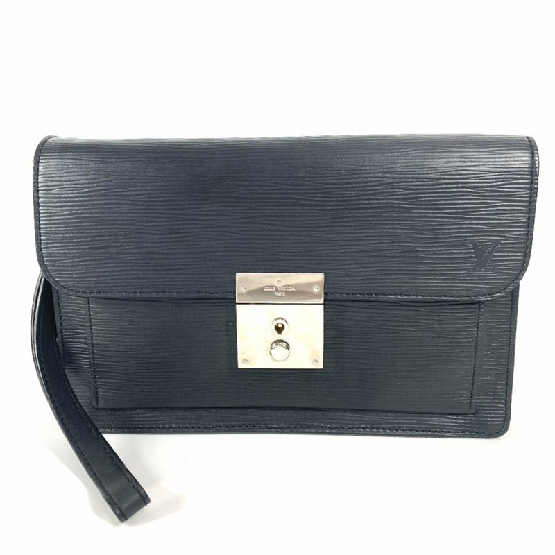 LOUIS VUITTON M40852 Epi Neo Bellaia 包,第二個小袋,帶肩帶的手拿包,皮革,男士,女士,黑色-0