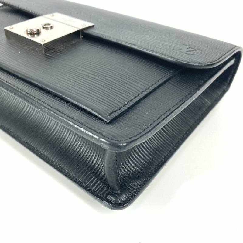 LOUIS VUITTON M40852 Epi Neo Bellaia 包,第二個小袋,帶肩帶的手拿包,皮革,男士,女士,黑色-4