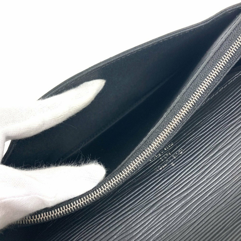 LOUIS VUITTON M40852 Epi Neo Bellaia 包,第二個小袋,帶肩帶的手拿包,皮革,男士,女士,黑色-13