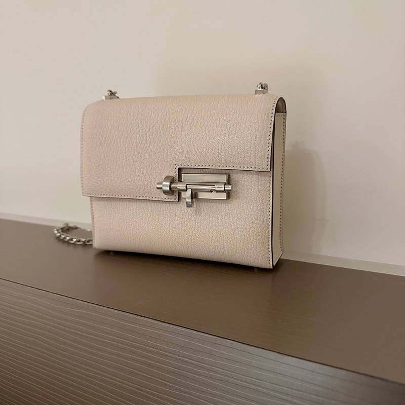 【附購證| HERMÈS Verrou Mini 手槍包 插銷包 絕美氣質溫柔百搭色 】-4