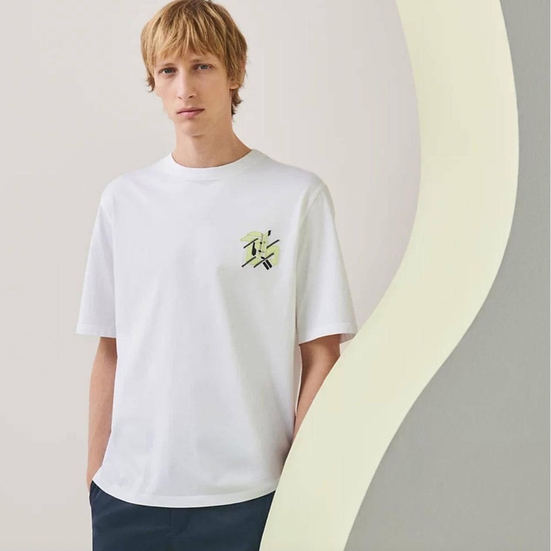 全新 🧡 Hermes 男裝 短袖 tshirt tee T 馬頭 白色M 中碼🐴-2