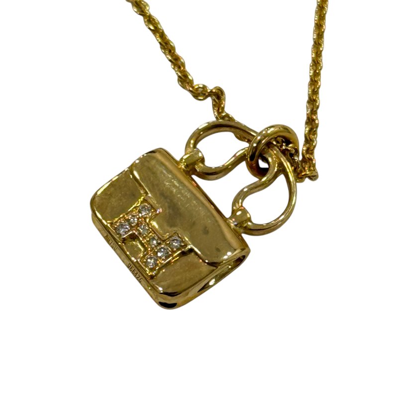 HERMES 愛馬仕 Constance 18K金 YG 鑽石 項鍊-1
