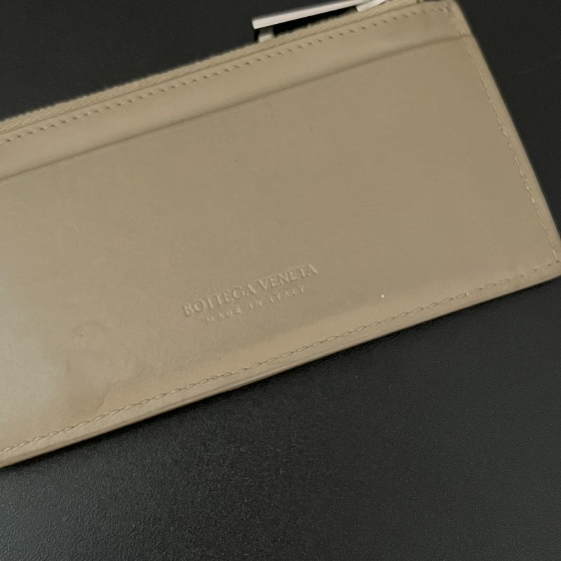 Bottega Veneta Card holder Coin purse 米色卡套錢包 原裝盒-1