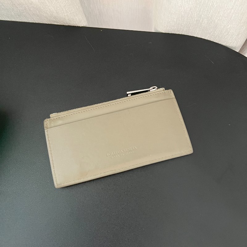 Bottega Veneta Card holder Coin purse 米色卡套錢包 原裝盒-3