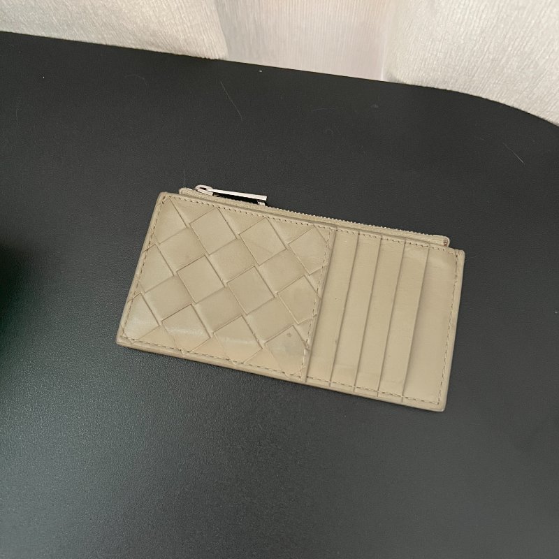 Bottega Veneta Card holder Coin purse 米色卡套錢包 原裝盒-7