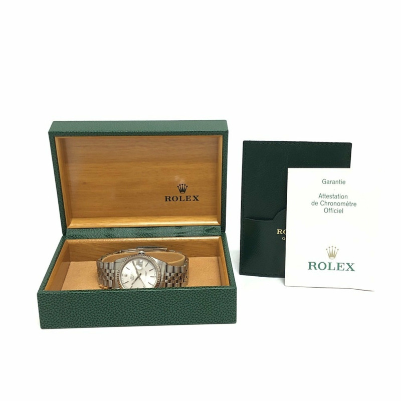 ROLEX 勞力士 16234 Datejust Y 系列自動日期腕錶 SS 白金男式銀色-11