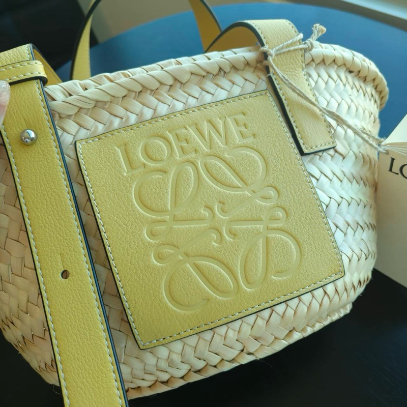閒置新✨春夏必備 Loewe草編編織托特包💛櫃上在售1.8w 🉑送禮超適🈴-0