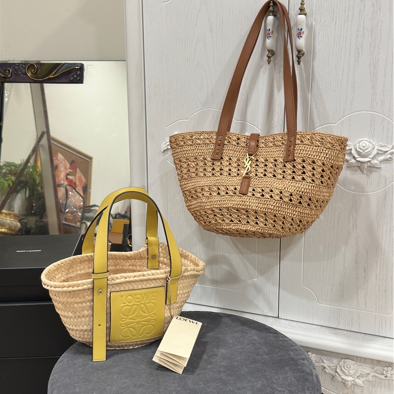 閒置新✨春夏必備 Loewe草編編織托特包💛櫃上在售1.8w 🉑送禮超適🈴-1