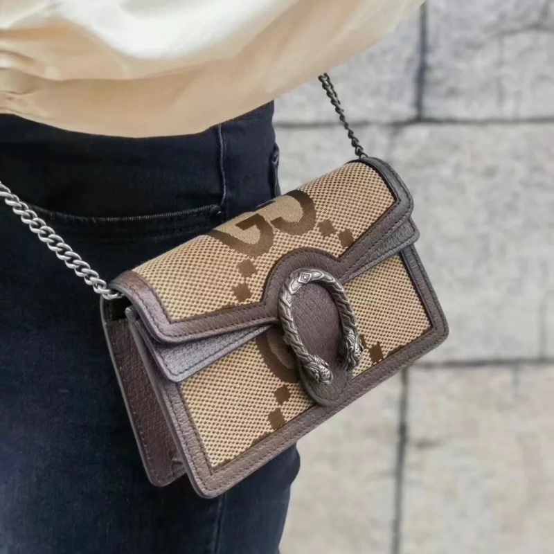 全新大全配🈶️購證❤️ Gucci #酒神 #mini #鏈條包 #woc-0