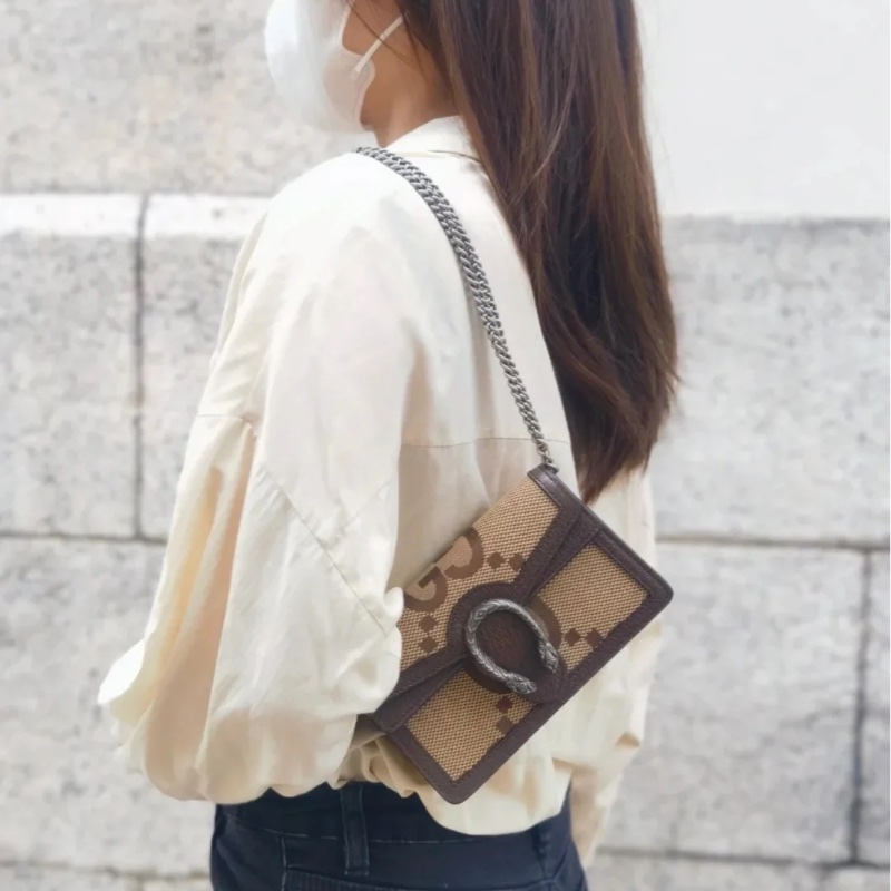 全新大全配🈶️購證❤️ Gucci #酒神 #mini #鏈條包 #woc-3